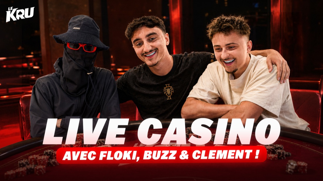 Live casino with Floki, Buzz and Clément